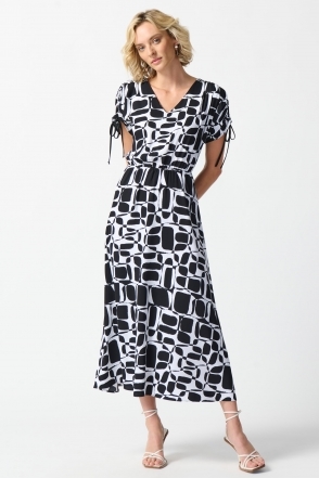 JOSEPH RIBKOFF // 231757 CHIFFON SLEEVE DRESS – Trinity Gallery